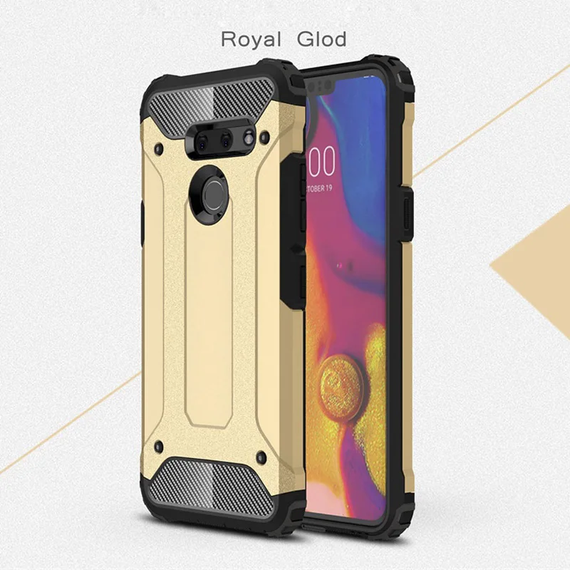 Phone Case For LG G8 Hard PC With Soft TPU Case For LG G8 ThinQ Heavy Duty Armor Silicon Cover Shell Coque Capa Fundas (14)
