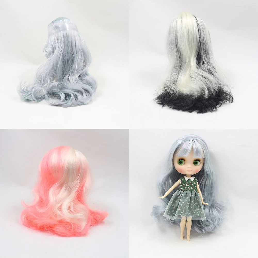 middie blyth doll scalp wigs including the endoconch series Accessories Color mixing hair for 20cm middle blyth doll NO.9