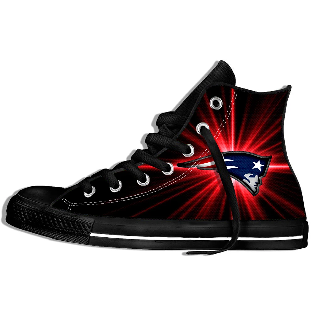

2019 New England Player Style Patriots Comfortable Men Women Lightweight High Top Sneakers