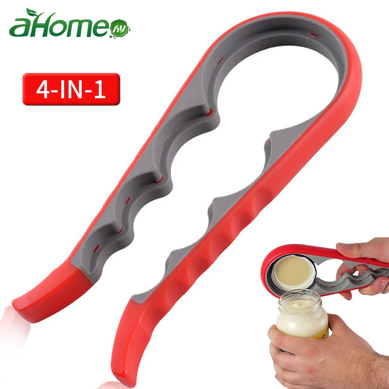 

4 in 1 Jar Opener Bottle Can Opener Easy Manual Opener Adjustable Cap Bottle Wrench Kitchen Accessories
