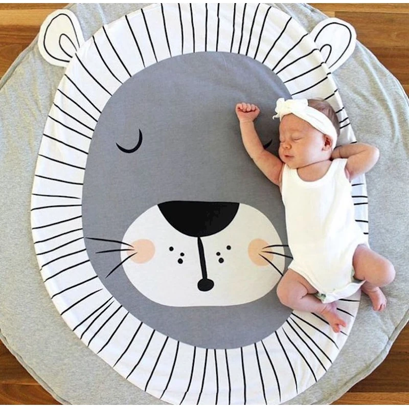 Receiving Blanket For boy girls Paly Mat Children Game Rug Kids Lion Aminal Cartonmanta Bebe deken kid tent decoration blankets