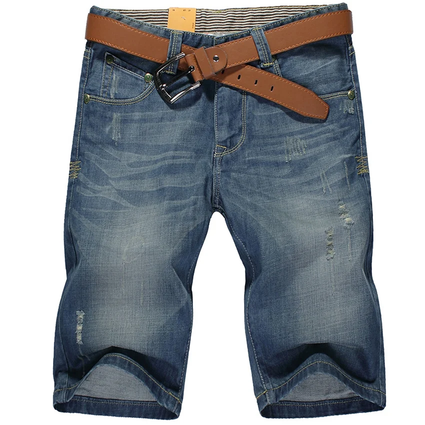 

Summer new men denim shorts tide han edition men straight thin cowboy breeches of 5 minutes of pants in the men's clothing 46zm