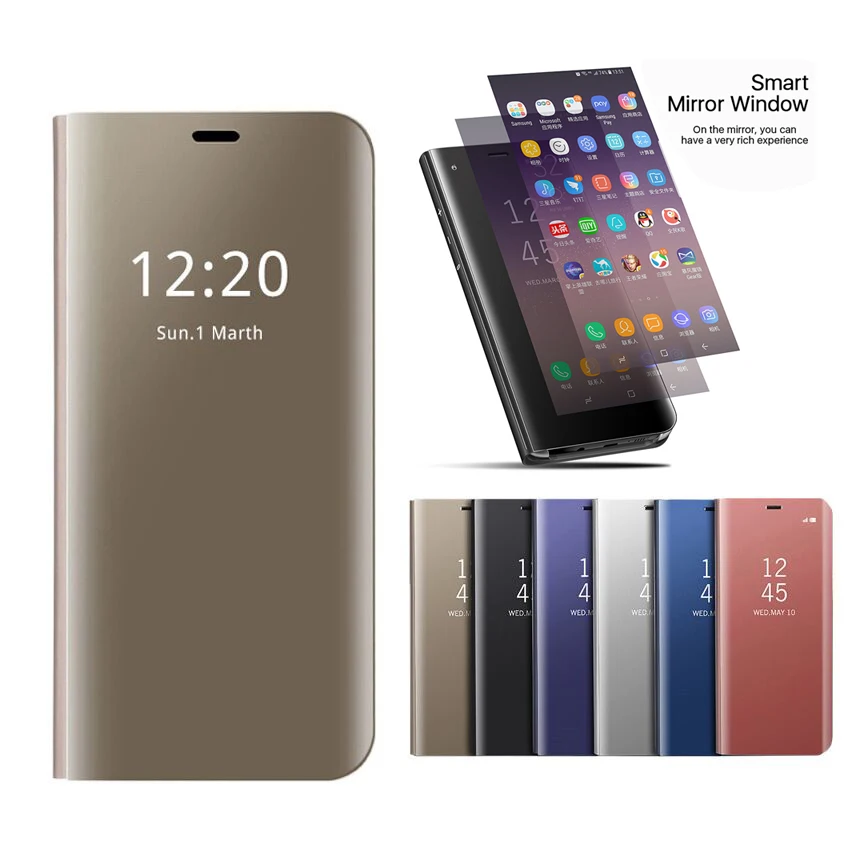 

S10 5G Clear Smart View Stand Cover for Samsung Galaxy S8 s8plus Case S9 s9plus S10+ S10 s10plus s10e Mobile Phone Cases S 10+