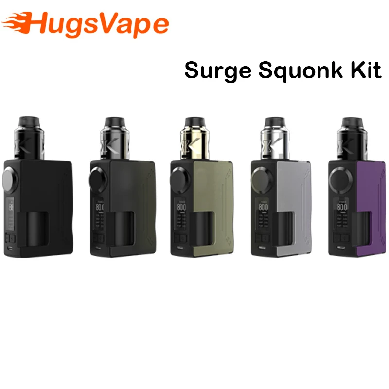 Оригинальный набор Hugsvape Surge Squonk 80 Вт модуль для перенапряжения бокс мод с баком