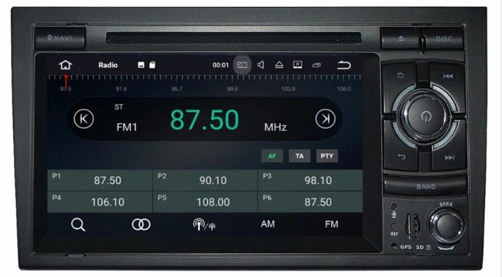 Discount IPS screen Android 8.1 2G CAR DVD PLAYER For Audi A4 B6 B7 S4 B7 B6 RS4 B7 SEAT Exeo GPS radio stereo multimedia auto navigation 1
