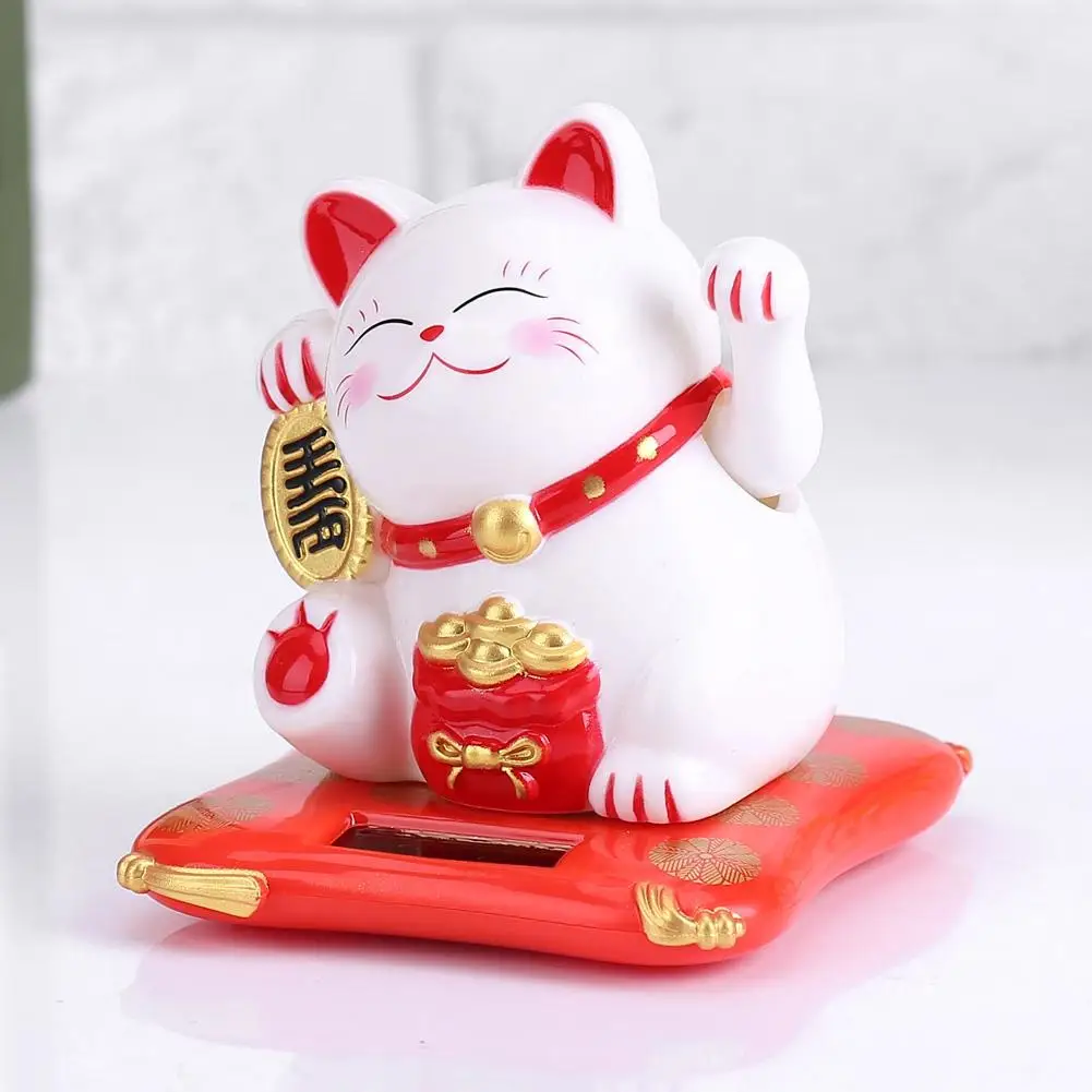 Домашний Автомобиль приветствовать Fortune Cat встряхивания ручной Lucky Cat оформить заказ украшение для прилавка, развевающиеся Декор для дома, с изображением кота аксессуары современный