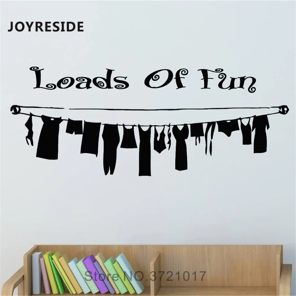 Joyreside Loads Of Fun Quotes Wall Decal Clothes Wall Sticker Art Vinyl