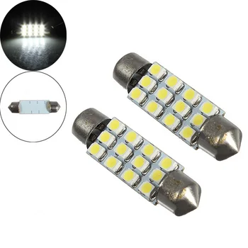 

Best Price Car Festoon Dome 42mm 12 LED 3528 SMD White Auto Interior Reading Map Lights Lamp Bulb DC12V