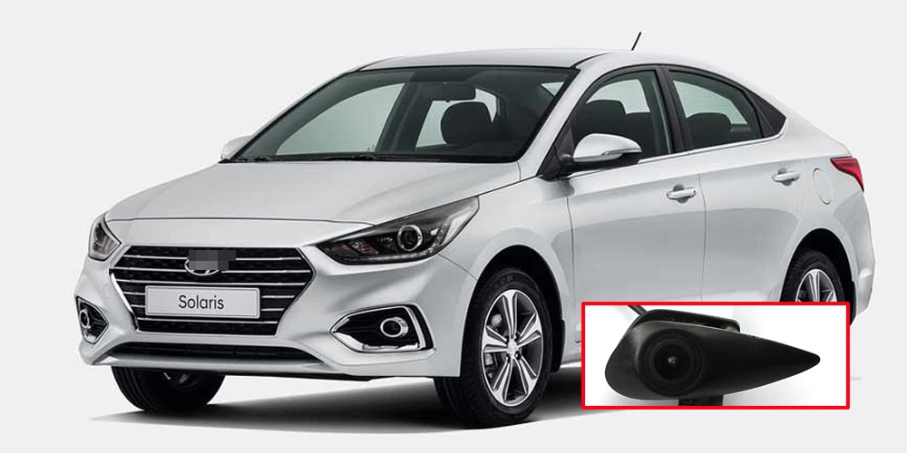 Автомобильная камера с логотипом Переднего Вида, встроенная камера для hyundai Accent Solaris 2010-(не задняя парковочная камера