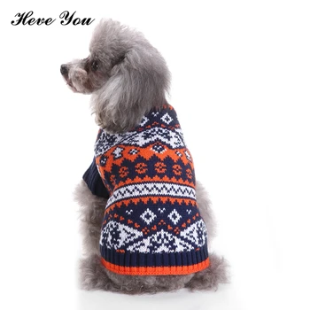 

Heve You 2018 New Dog Warm Sweater Cat Knit Puppy Coat Jackets Fashion Dog Sweater Shirt Knitwear Pet Autumn/Winter Clothing