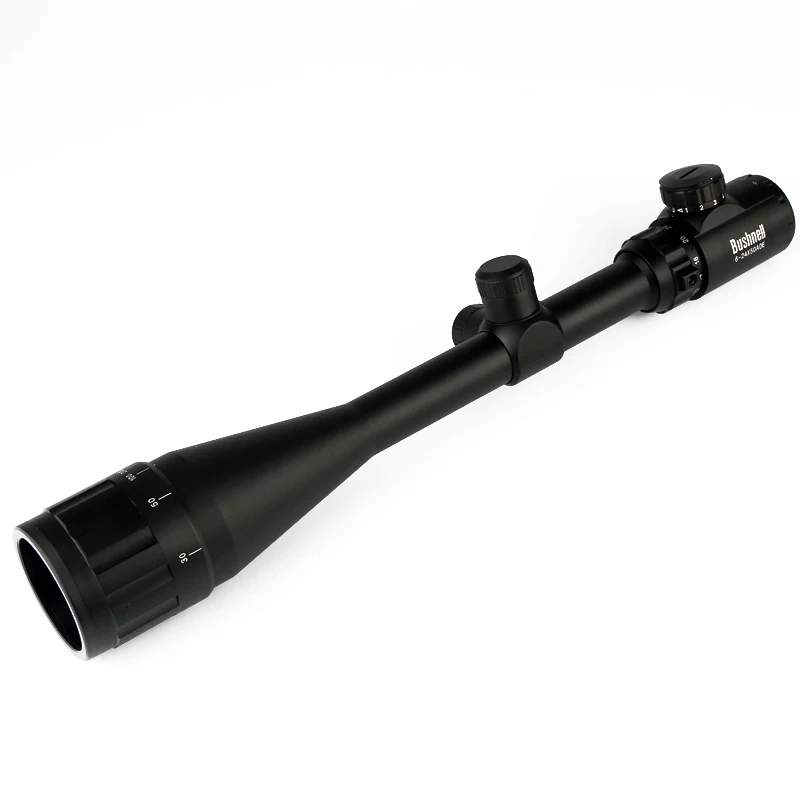6-24X50 Adjustable Hunting Green Red Dot Illuminated Tactical Riflescope Reticle Optical Sight Scope for Shotgun Monocular | Инструменты