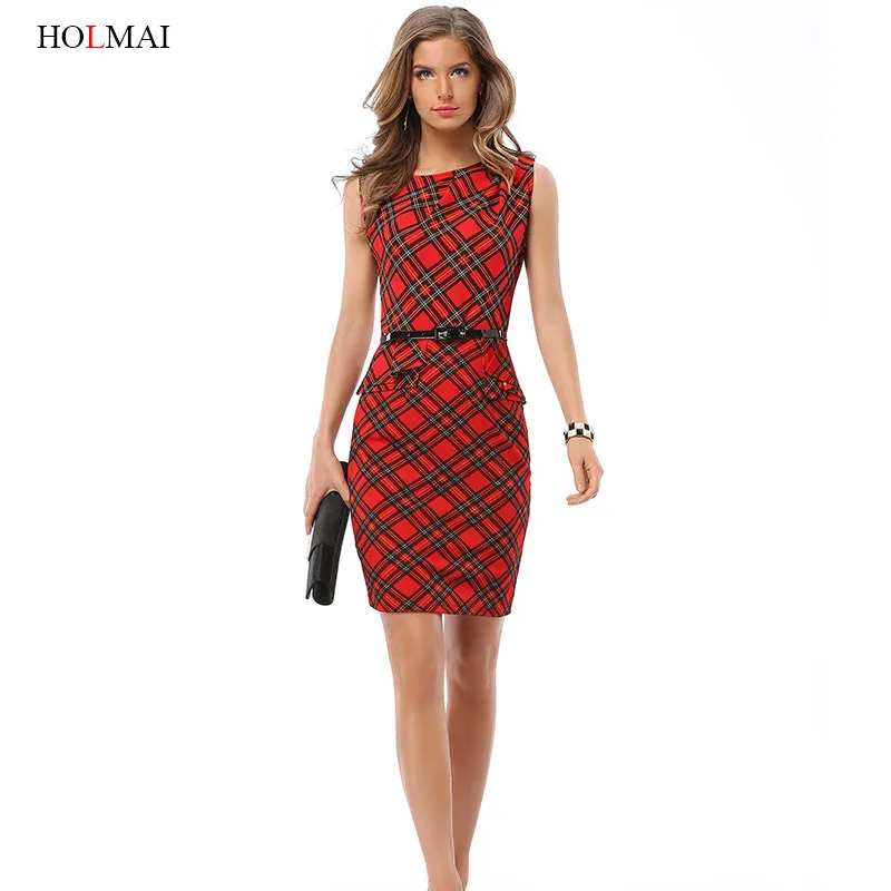 tartan prom dress