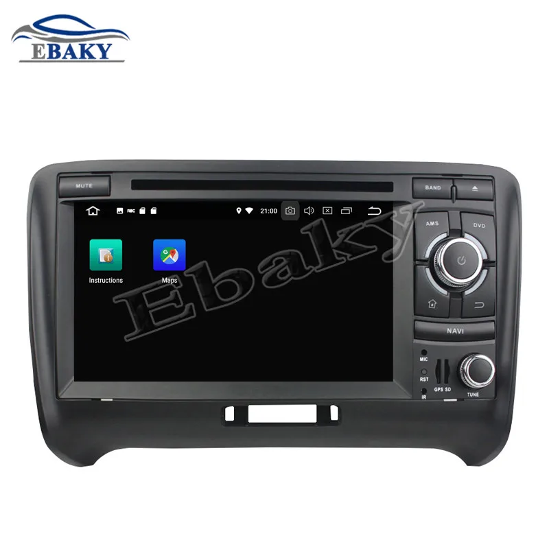 Excellent 2din 7inch 4GB RAM 32/64GB ROM Octa Core Android 9.0 Car DVD Radio for Audi TT 2006 2007 2008 2009 2010 2011 2012 2013 GPS 3