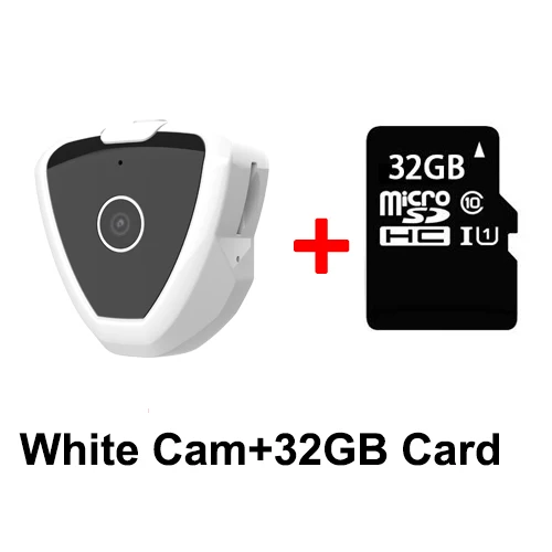 Мини-камера HD 720 P, беспроводная, Wifi, IP, микро видеокамера, камера наблюдения, ночное видение, движения, обнаруживает, портативная, Домашняя безопасность - Цвет: White with 32GB