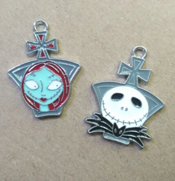 

New 20 Pcs The Nightmare Before Christmas Jack Metal Charm Pendants Jewelry Making D6