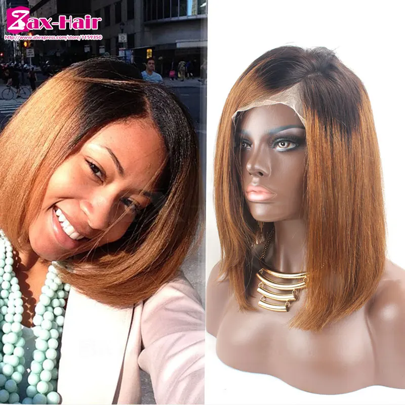 7A Full Lace Wigs Straight Human Hair Two Tone Human Hair Full Lace