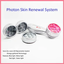 Портативная 4 цвета Светодиодная маска для лица светодиодный аппарат для омоложения кожи домашнего использования для лица и тела