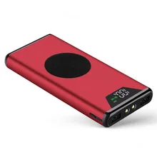 

Wireless Charger 10000Amh Portable Dual USB Power Bank Wireless Charging Pad for Samsung Note 8 S9 S8 S7 iPhone X 8 Plus