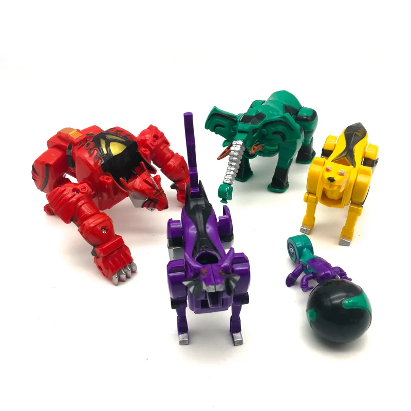 Деформационные игрушки 5 в 1 динозавр Рейнджерс Megazord сборка робот фигурки дети подарки на день рождения собранные динозавры