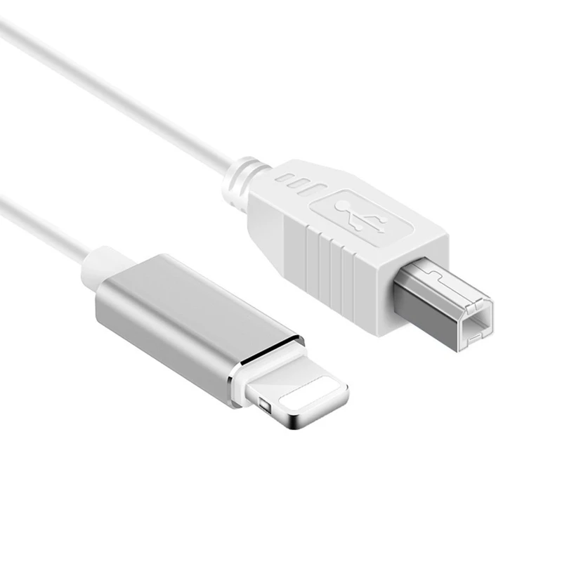 Lightning/USB B адаптер Lightning/MIDI кабель высокоскоростной Шнур для iPhone/iPad/iPod MIDI клавиатура USB камера Аудио 1 м 1,5 м