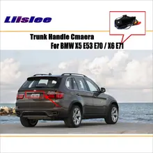 Liislee Macchina Fotografica di Retrovisione Per BMW X5 E53 E70/X6 E71/Inversione Della Macchina Fotografica/HD CCD RCA NTST PAL/Trunk Maniglia OEM