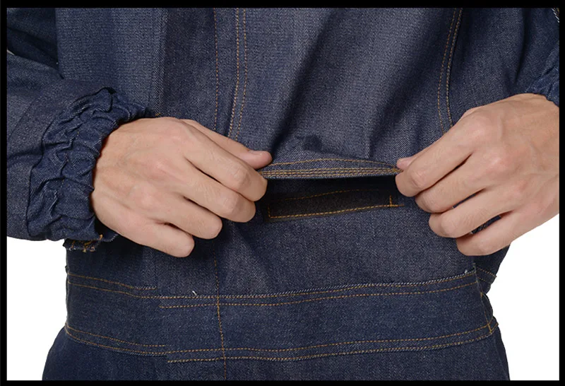 Men Overalls Work Clothing Long Sleeved Hooded Coveralls Reflective strip anti-static Labor Overalls For Welding Auto Repair  (5)