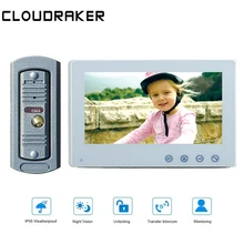 CLOUDRAKER10'' Big Screen Video Intercom System 1x Monitor with 1x peephole Wired Video Door Phone Camera IR Unlock CLOUDRAKER10'' Big Screen Video Intercom System 1x Monitor with 1x peephole Wired Video Door Phone Camera IR Unlock