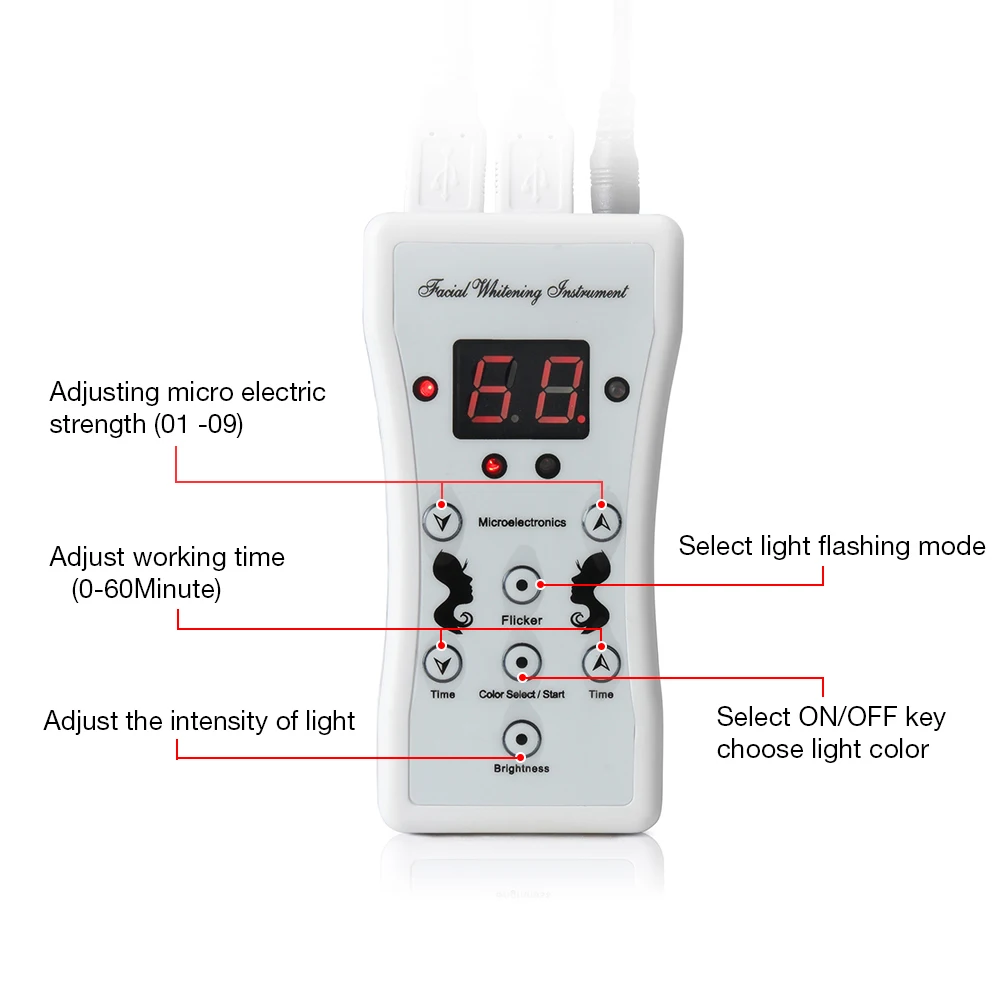 7 цветов светодиодный маска для лица с функцией микротока устройство для отбеливания кожи аппарат для красоты