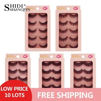 

50 Pairs Mink Eyelashes Wholesale False Eyelashes Natural Mink Lashes Makeup False Lashes Wholesale Eyelash Extensions Kit