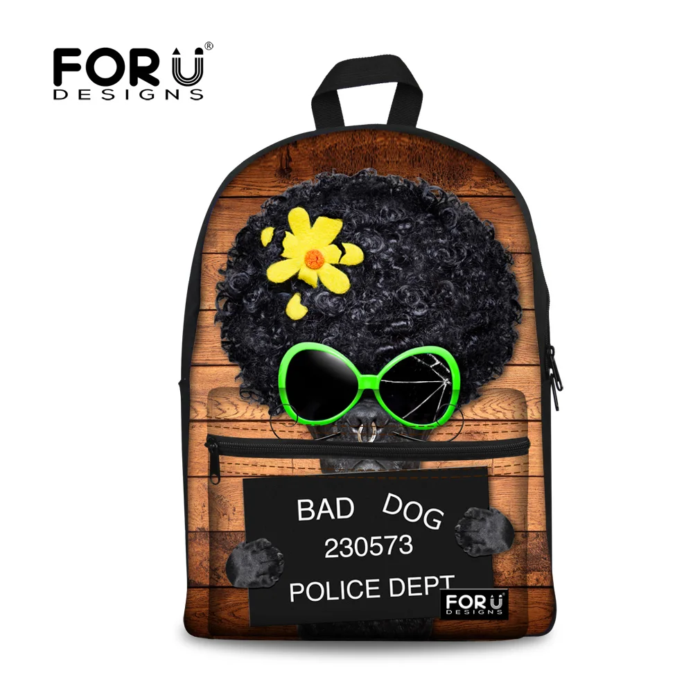 

Casual 3D Animal Dog Printing Backpack for Women Cute Teenager Girls Backpack Children School Backpacks Mochila Escolar