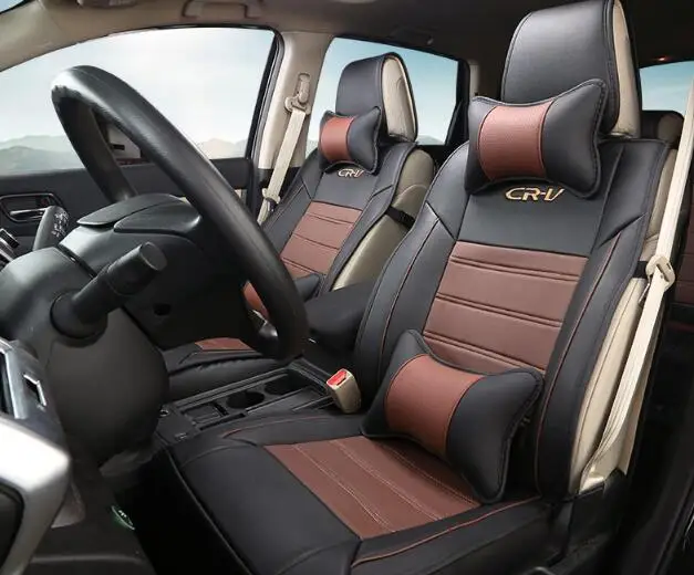 

Brown Car Seat Covers Set Interior Covers Car Styling Cushion Protector Car Accessories For Honda CRV 2012 2013 2014 2015