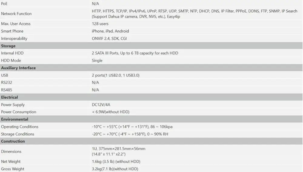 Dahua 8CH 16CH 32CH NVR4216-HDS2 NVR4232-HDS2 заменить NVR4208-4KS2 NVR4216-4KS2 NVR4232-4KS2 cctv NVR H265 4K 8MP