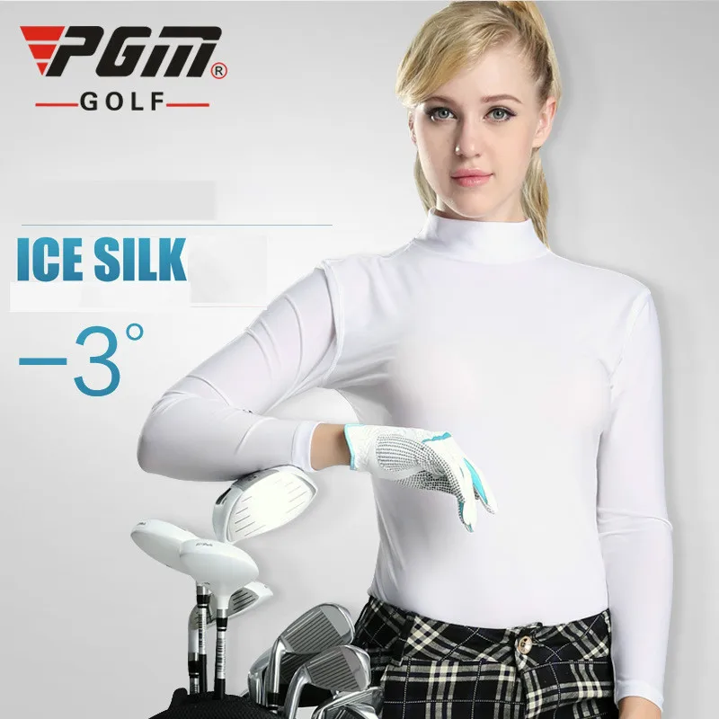 

PGM Wholsale Lady Sungreen Top Cool T Shirt Summer Compression Women Long Sleeve Shirt Dry Fit Ropa De Golf Mujeres Clothes