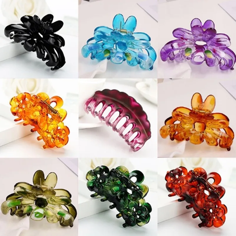 Large Plastic Hair Claws Hair Clips Girls Hairpins Crab Claws Jaw