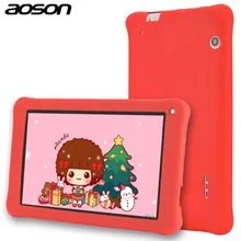 Mejor regalo Aoson 7 Pulgadas Niños Tablets PC 1 GB 16 GB Quad núcleo Android 6.0 Tableta 1024*600 IPS HD Tab pre-instalar Software Hijos