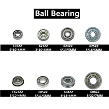 10 шт двойной экранированный Миниатюрный высокоуглеродистой стали 608ZZ 105ZZ 623ZZ 624ZZ 625ZZ 685ZZ F623ZZ 604ZZ глубокий шаровой подшипник
