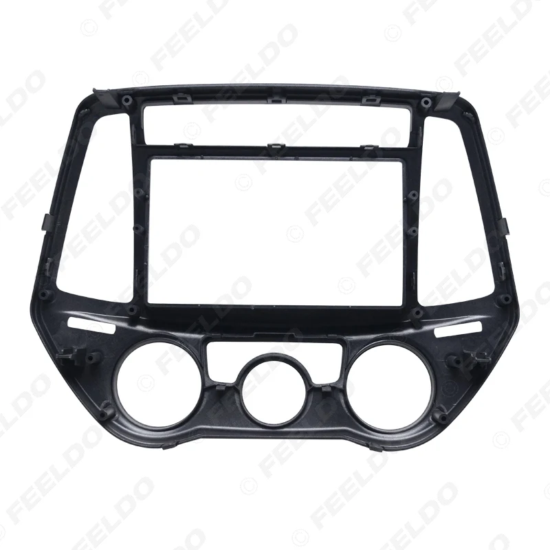 FEELDO 2Din Автомобильная фасция для Hyundai I 20 I20 Руководство AC Радио DVD стерео панель GPS