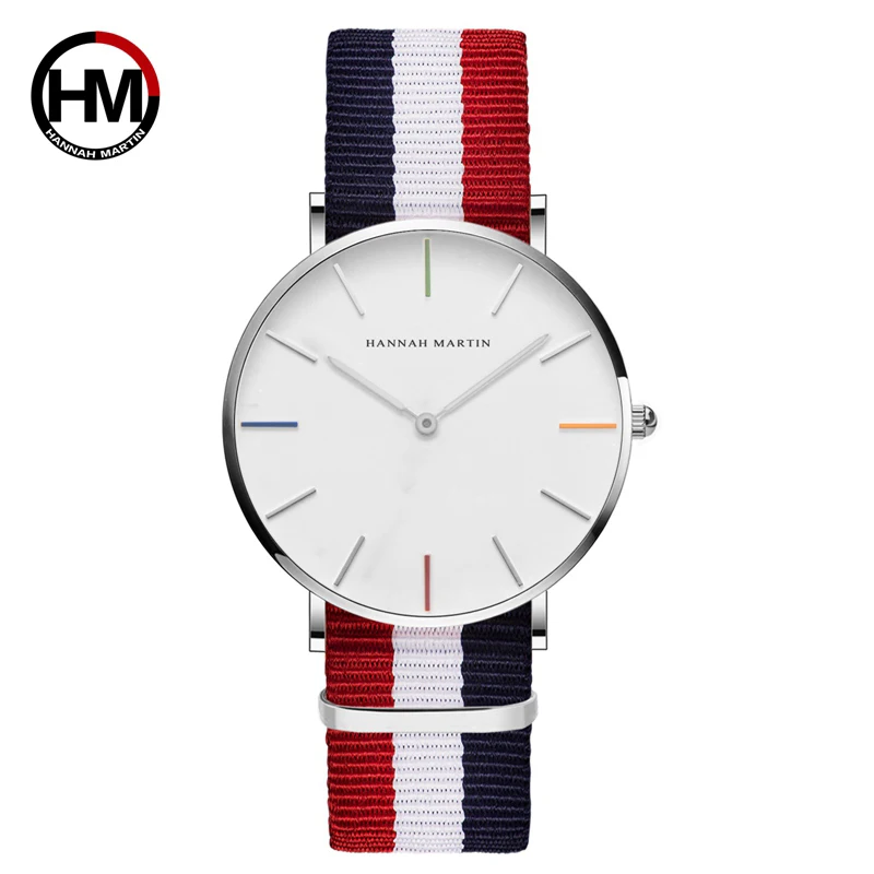 

Lovers' Couple Watch For Men Women Luxury Brand Japan Quartz Wristwatches Nylon Strap Female Male Clock For Girls And Boys Xfcs