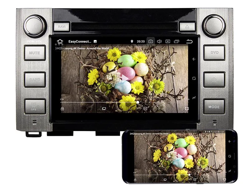 Sale Belsee 4GB Android 8.0 Stereo IPS Touch Screen Radio Head Unit DVD Player Multimedia for Toyota Sequoia Tundra 2014 2015 2016 6
