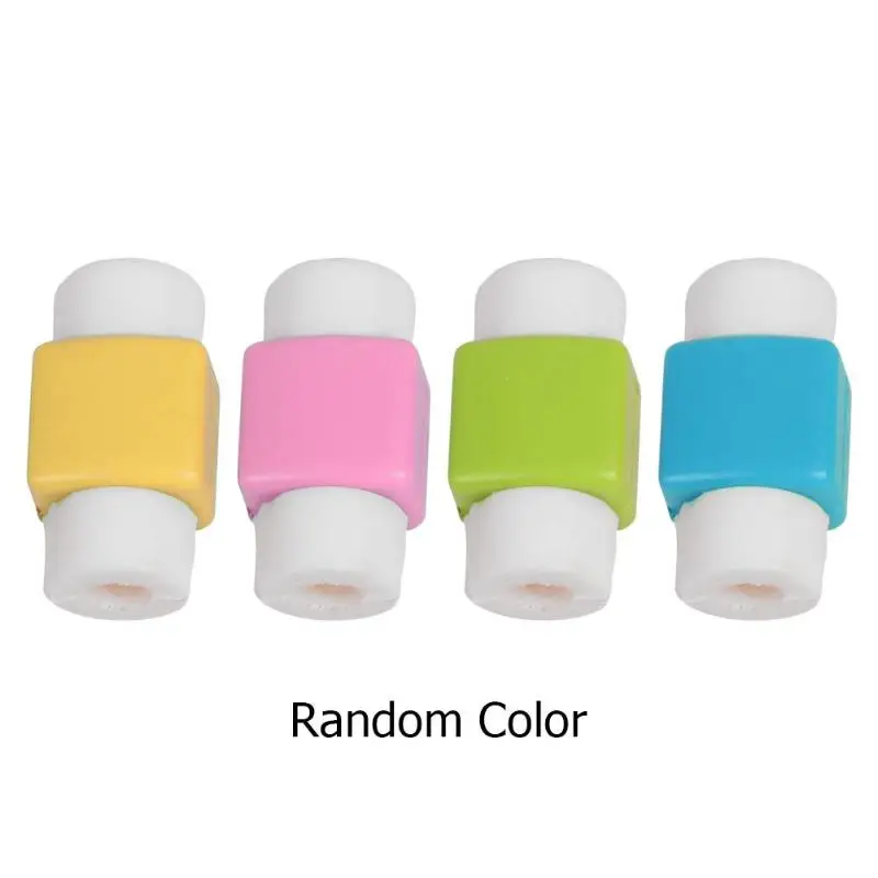USB Cable Protector Saver 1Pcs Earphone Cord Protection Wire Cover 8Pin Random Color Data Charger line Protective Sleeve Hot