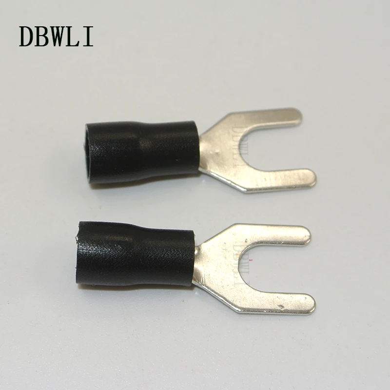 50 шт. 22-10 AWG шпилька Sz 4-5/16#4#6#8#10 1/4 5/16 красный синий желтый винил разъем провода кабель Вилка разъема Лопата терминал