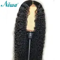 Newa Hair Full Lace Human Hair Wigs Pre Plucked With Baby Hair Glueless Brazilian Remy Hair Curly Full Lace Wigs For Black Women
