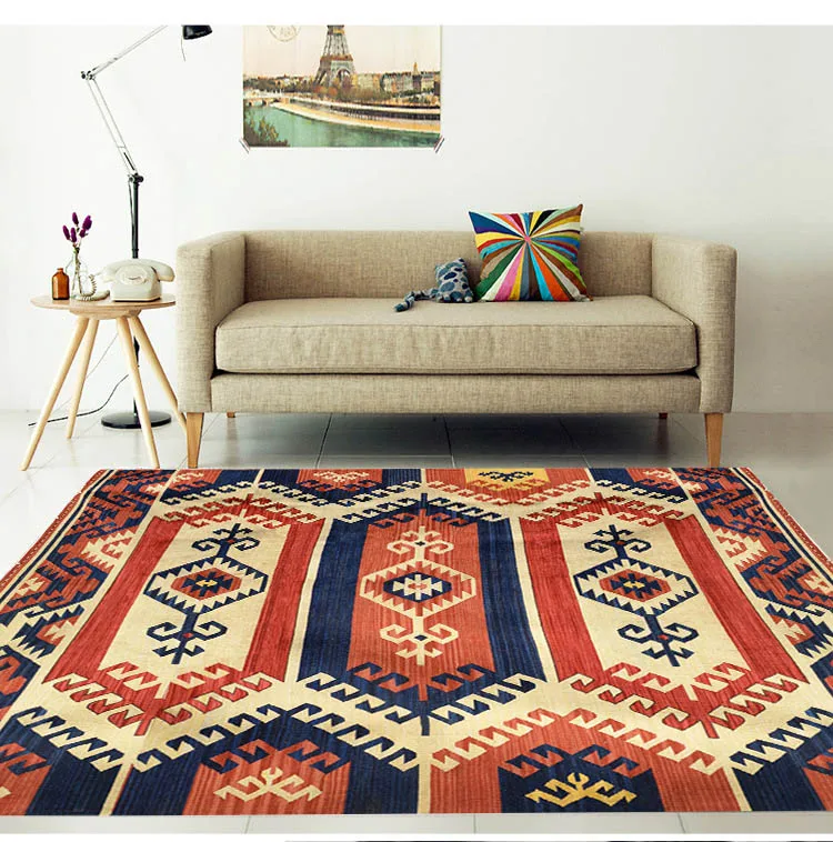 Kilim шерсть ручной работы Ковры геометрический индийский Ковры в клетку и полоску современный Гобелен Коврик дизайн богемный скандинавском стиле