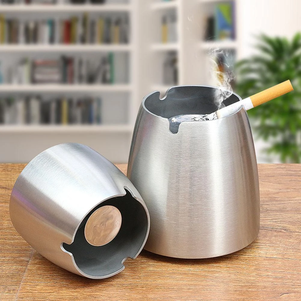 Large Windproof Ashtray For Patio Beautiful Tabletop Smoke 