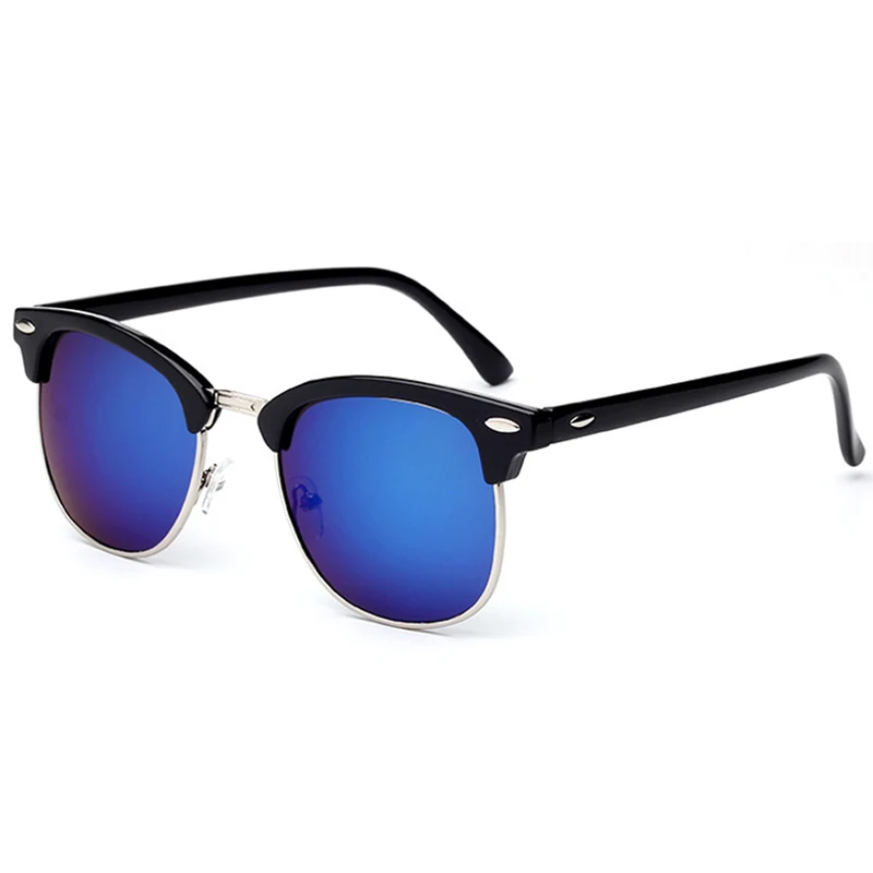 

Mixxar Classic Sunglasses Men Women Brand Designer Glasses Mirror Half Metal Sunglasses Fashion Gafas UV400 Dropshipping