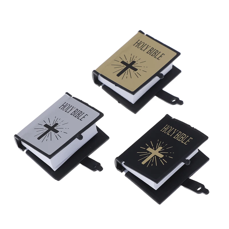 

4*3.5*1.3cm Mini English Edition Holy Bible Book Dollhouse Miniature Scene Decoration Dolls Pretend Toy