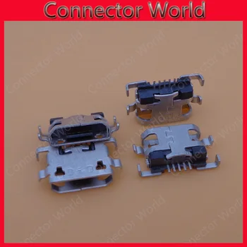 

100pcs/lot original Micro 5P USB jack for HUAWEI Lenovo zte D10 Sink Type USB Charging Charger Port Connector Dock Socket