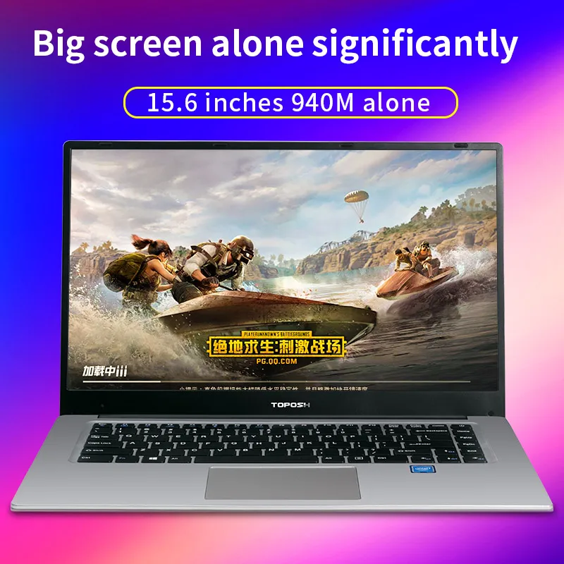 TOPOSH laptop (P2-04)  15.6 inch Intel J3455 Quad Core GF940M 6GB DDR3 Windows 10 2G  Graphics card Laptop Notebook Computer