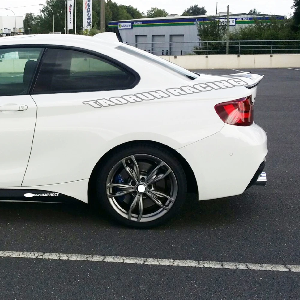 220i V стиль углеродное волокно задний Багажник крыло спойлер для BMW F22 220 228 M235 & F87 M2