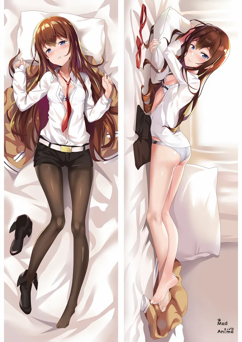 Аниме Steins гейт сексуальная девушка персонажи Makise Kurisu otaku Dakimakura наволочка для